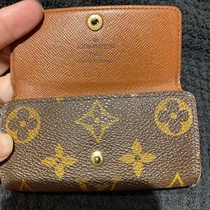 Louis Vuitton Brown and Gold Monogram Card Holder